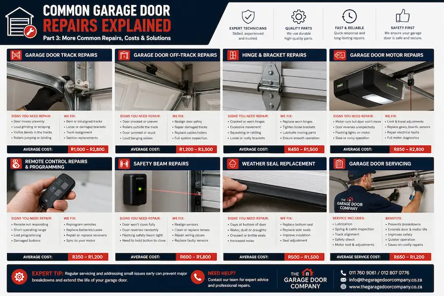 Garage Door Track Repairs Explained Part 3