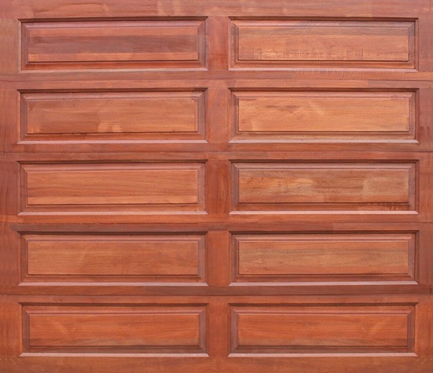 Single 10 Panel Wooden Garage Door