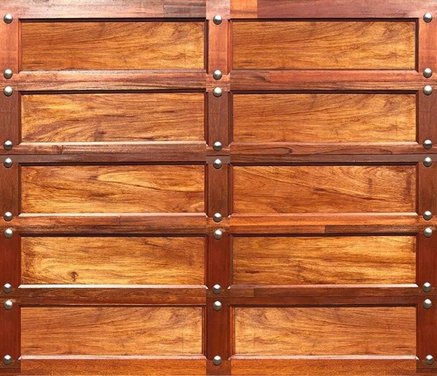 Single Gothic Wooden Garage Door