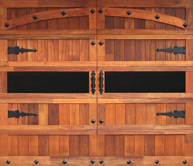 Single Glass Barn Wooden Garage Door
